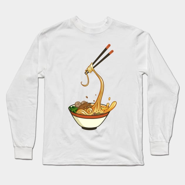 Noodle Long Sleeve T-Shirt by KucingKecil
